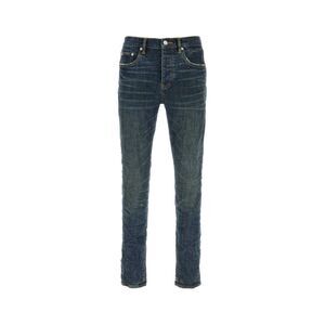 Purple Denim Men Stretch Denim Jeans